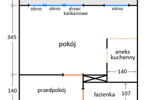 Mieszkanie na sprzedaż 31m2 Warszawa Mokotów Wierzbno Broniwoja - zdjęcie 2