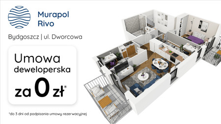 Nowa inwestycja - Murapol Rivo, Bydgoszcz, Bocianowo-Śródmieście-Stare Miasto, ul. Dworcowa 58 - promocja