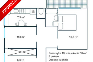 Mieszkanie na sprzedaż 53m2 Warszawa Ursynów puszczyka - zdjęcie 1