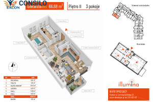 Mieszkanie na sprzedaż 67m2 Kraków Erazma Jerzmanowskiego - zdjęcie 1