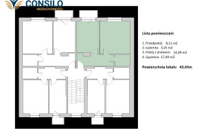 Mieszkanie na sprzedaż 44m2 Kraków Podgórze Podgórze Stare Stanisława Mitery - zdjęcie 2