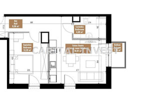 Mieszkanie na sprzedaż 47m2 Kraków - zdjęcie 1