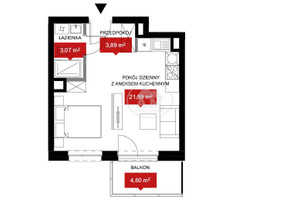 Mieszkanie na sprzedaż 29m2 Wrocław Psie Pole Władysława Reymonta - zdjęcie 1