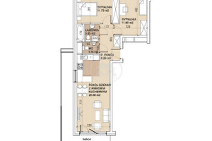 Mieszkanie na sprzedaż 61m2 Wrocław Psie Pole Sołtysowice Lothara Herbsta - zdjęcie 3