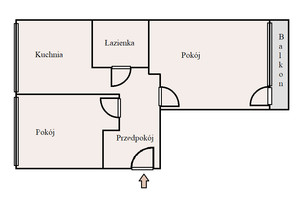 Mieszkanie na sprzedaż 48m2 Wrocław Fabryczna Gądów Mały Jerzego Bajana - zdjęcie 1