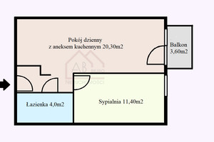 Mieszkanie na sprzedaż 40m2 Wrocław Krzyki Księże Wielkie Opolska - zdjęcie 2