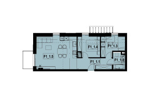 Mieszkanie na sprzedaż 57m2 lubliniecki Koszęcin Jesienna - zdjęcie 2