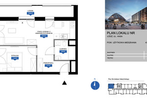 Mieszkanie na sprzedaż 44m2 Łódź Śródmieście Wojciecha Hasa - zdjęcie 2