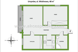 Mieszkanie do wynajęcia 48m2 Warszawa Ursynów Wiolinowa - zdjęcie 3