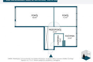 Mieszkanie na sprzedaż 45m2 Łódź Bałuty Gorzowska - zdjęcie 3