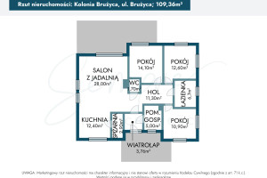 Dom na sprzedaż 110m2 zgierski Aleksandrów Łódzki Kolonia Brużyca - zdjęcie 2