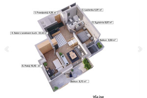 Mieszkanie na sprzedaż 52m2 Katowice Wełnowiec-Józefowiec Józefowiec Modelarska - zdjęcie 3