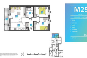 Mieszkanie na sprzedaż 62m2 Łódź Polesie Romualda Mielczarskiego - zdjęcie 1