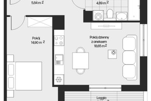 Mieszkanie na sprzedaż 45m2 Kraków Osiedle Piastów - zdjęcie 4