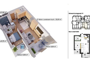 Mieszkanie na sprzedaż 42m2 Katowice Wełnowiec-Józefowiec Wełnowiec Modelarska - zdjęcie 3