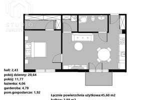 Mieszkanie na sprzedaż 46m2 Bielsko-Biała Komorowice Śląskie - zdjęcie 2