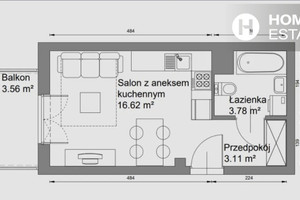 Mieszkanie na sprzedaż 24m2 Kraków Podgórze Henryka I Karola Czeczów - zdjęcie 3