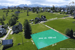 Działka na sprzedaż 1560m2 tatrzański Poronin Ząb Podbrzeżki - zdjęcie 1