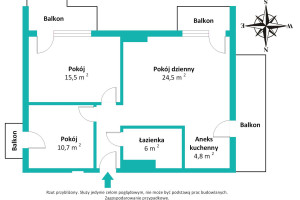 Mieszkanie na sprzedaż 70m2 Wrocław Fabryczna Kuźniki - zdjęcie 1