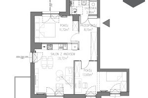 Mieszkanie na sprzedaż 59m2 wejherowski Rumia Tysiąclecia - zdjęcie 1