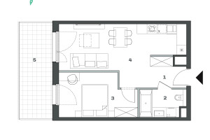 Mieszkanie na sprzedaż 42m2 Katowice Bogucice Nadgórników - zdjęcie 2