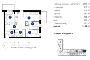 Mieszkanie na sprzedaż 60m2 Lublin Ponikwoda Bazylianówka - zdjęcie 2