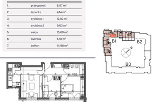 Mieszkanie na sprzedaż 54m2 Lublin Szerokie - zdjęcie 2