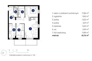 Mieszkanie na sprzedaż 62m2 Lublin Ponikwoda Bazylianówka - zdjęcie 2