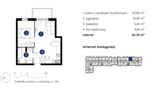 Mieszkanie na sprzedaż 43m2 Lublin Ponikwoda Bazylianówka - zdjęcie 2