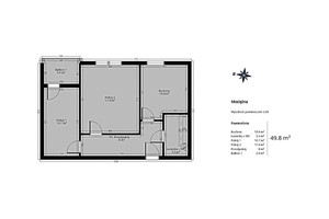 Mieszkanie na sprzedaż 50m2 Wrocław Fabryczna Grabiszyn-Grabiszynek Mosiężna - zdjęcie 3