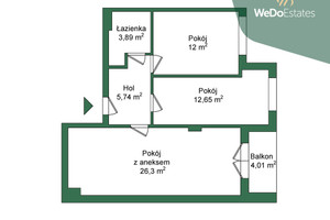 Mieszkanie na sprzedaż 61m2 Warszawa Białołęka Marywilska - zdjęcie 2