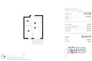 Mieszkanie na sprzedaż 36m2 Gdańsk Orunia Górna-Gdańsk Południe Borkowska - zdjęcie 1