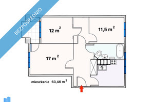 Mieszkanie na sprzedaż 63m2 Gdańsk Śródmieście Krosna - zdjęcie 2