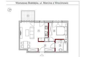 Mieszkanie na sprzedaż 46m2 Warszawa marcina z wrocimowic - zdjęcie 1