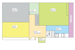 Mieszkanie do wynajęcia 51m2 Warszawa Wola Smocza  - zdjęcie 1