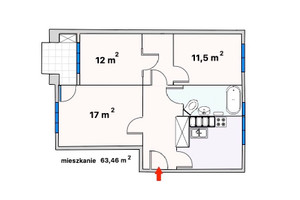 Mieszkanie na sprzedaż 63m2 Gdańsk Śródmieście Główne Miasto Krosna - zdjęcie 1