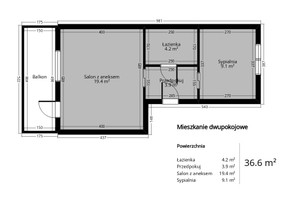 Mieszkanie na sprzedaż 37m2 Kraków Podgórze Myśliwska  - zdjęcie 2