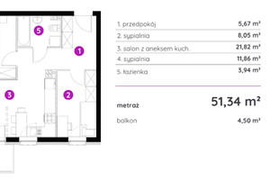 Mieszkanie na sprzedaż 52m2 Gdańsk Orunia Górna-Gdańsk Południe borkowska - zdjęcie 3