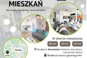 Mieszkanie do wynajęcia 50m2 Wrocław Fabryczna Muchobór Wielki Smolec (tuż pod Wrocławiem) - zdjęcie 2