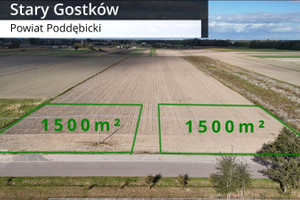 Działka na sprzedaż 1500m2 poddębicki Wartkowice Stary Gostków - zdjęcie 1