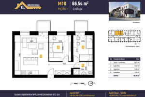 Mieszkanie do wynajęcia 67m2 Katowice Brzozowa  - zdjęcie 3