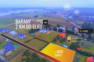 Działka na sprzedaż 1189m2 ełcki Ełk Barany - zdjęcie 1