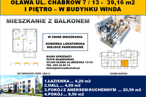 Mieszkanie na sprzedaż 40m2 oławski Oława Chabrów - zdjęcie 1