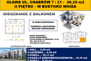 Mieszkanie na sprzedaż 50m2 oławski Oława Chabrów - zdjęcie 1