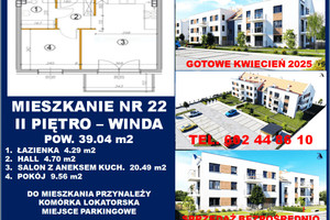 Mieszkanie na sprzedaż 40m2 oławski Oława Chabrów - zdjęcie 2