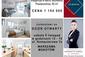 Mieszkanie na sprzedaż 55m2 Warszawa Mokotów - zdjęcie 1