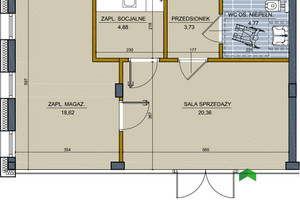 Komercyjne do wynajęcia 53m2 Białystok Centrum Proletariacka - zdjęcie 1