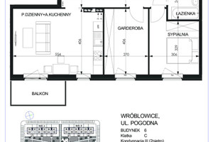 Mieszkanie na sprzedaż 59m2 średzki Miękinia Wróblowice Pogodna - zdjęcie 2