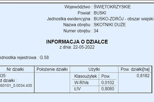 Działka na sprzedaż 8182m2 buski Busko-Zdrój Skotniki Duże - zdjęcie 2