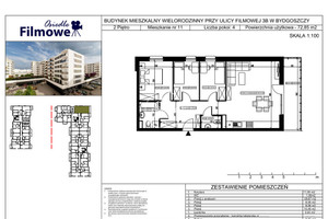 Mieszkanie na sprzedaż 73m2 Bydgoszcz Bartodzieje-Skrzetusko-Bielawki Bartodzieje Filmowa - zdjęcie 3